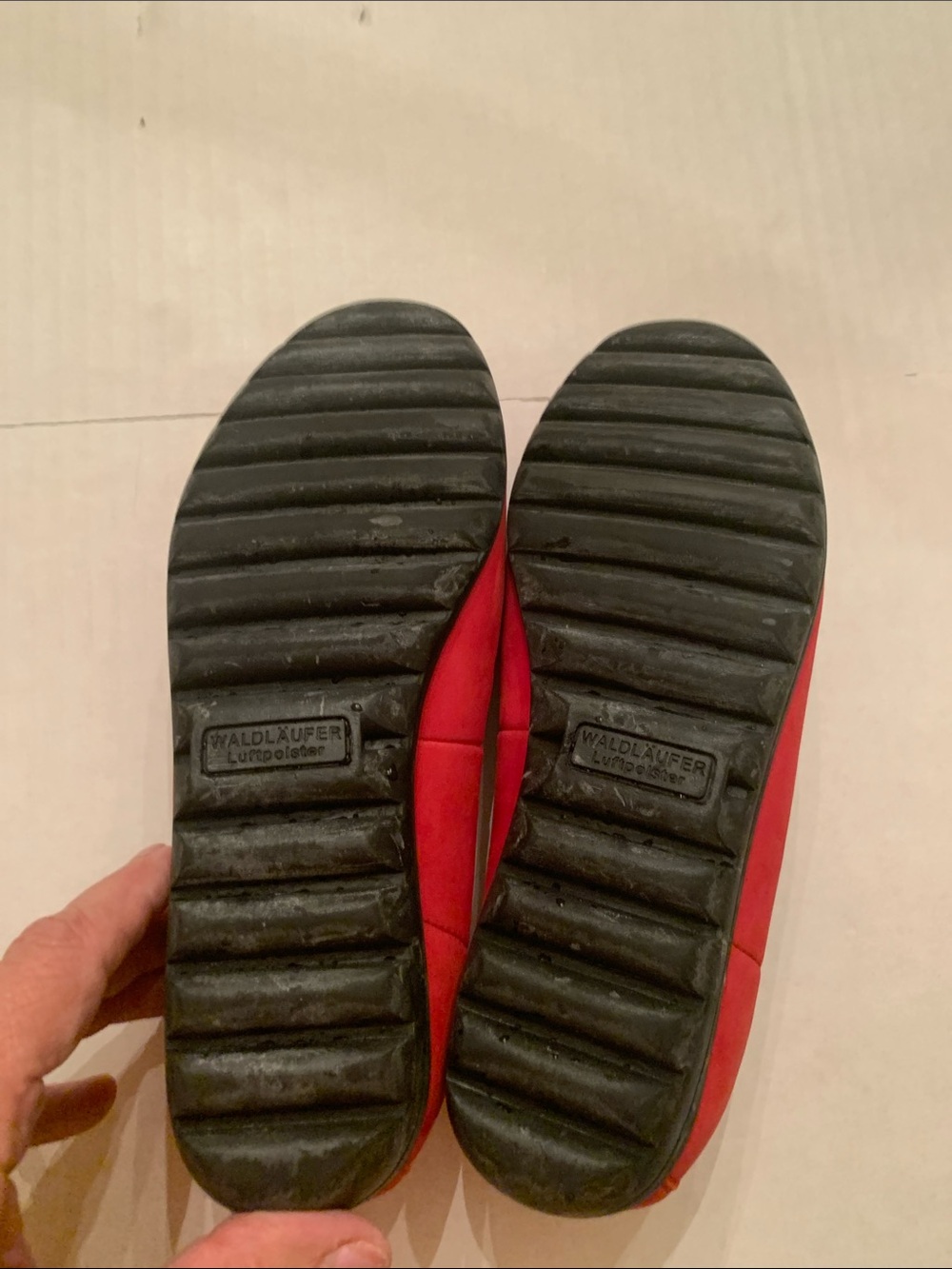 VGUC Waldlaufer Hadya Red suede flats women size 8 - Picture 8 of 14